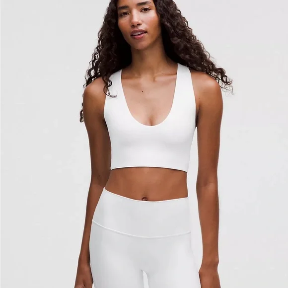 Lululemon Athletica White Cutout Crop Top - Picture 2 of 8